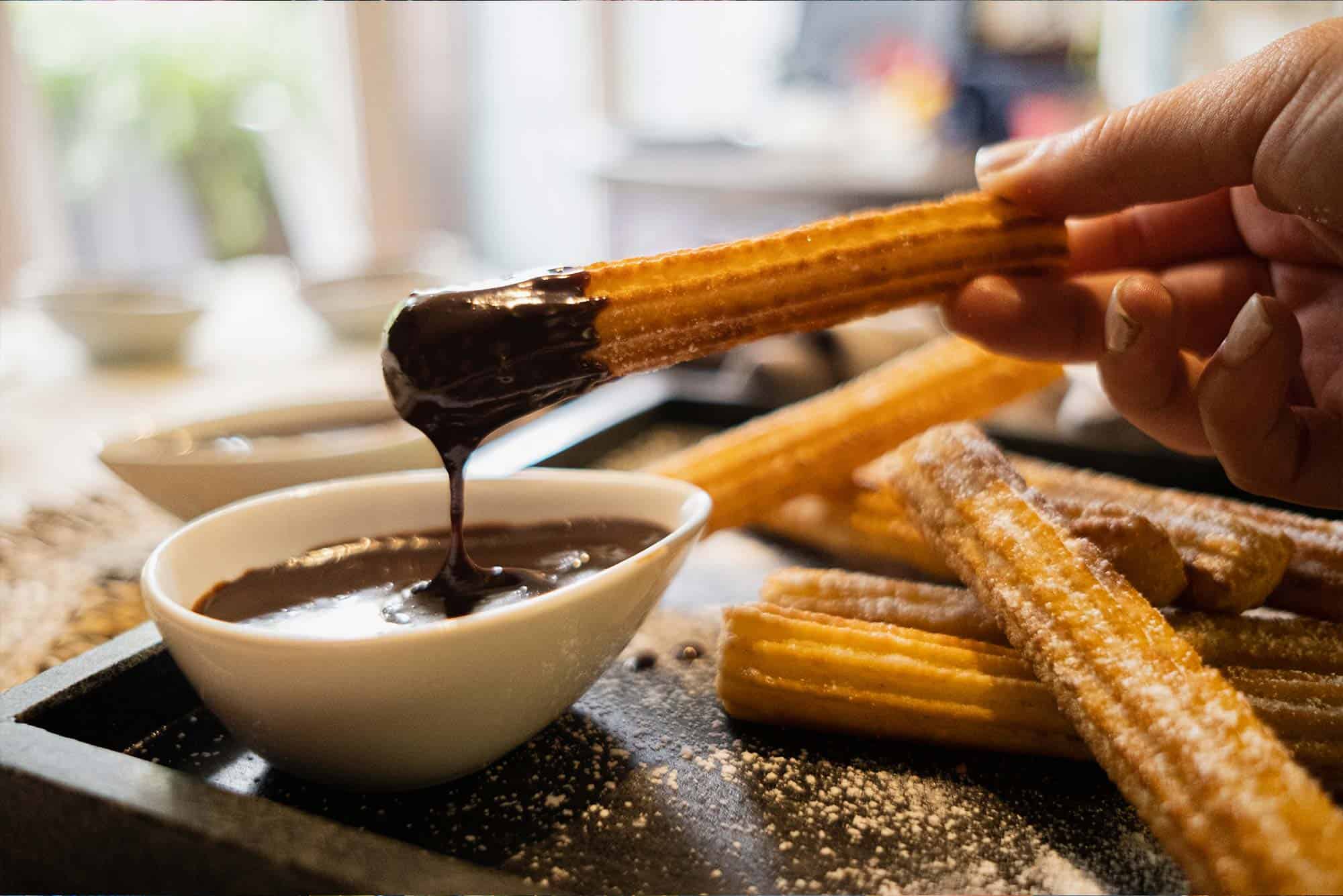 Churros with Chocolate Sauce